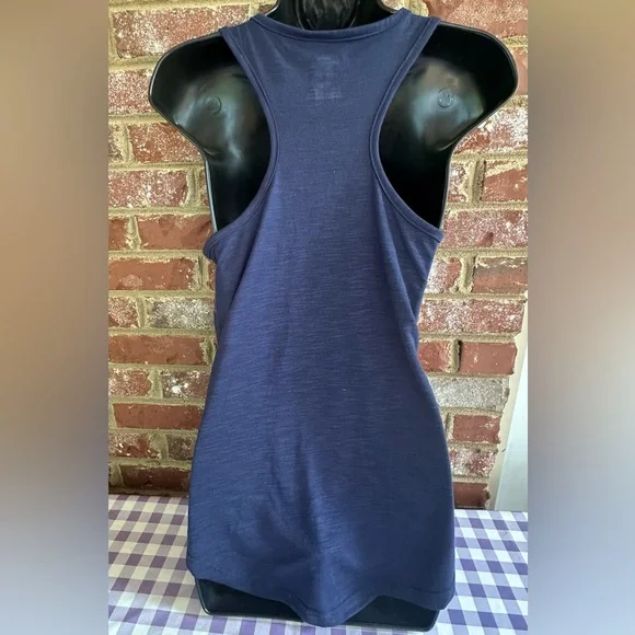 Majestic Navy Atlanta Braves Racerback Tank - Picture 2 of 4